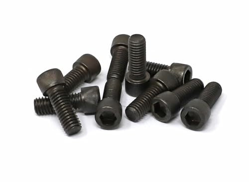 iexcell 10 Pcs 3/8-16 x 1 Alloy Steel 12.9 Grade Hex Socket Head Cap Screws Bolts Kit, Black Oxide Finish - size: 3/8-16 x 1"