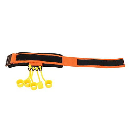 Brrnoo Finger Extension Trainer, Silicone Band Hand Rehabilitation Equipment with Hook and Loop Fasteners Adjuster, for Wrist and Finger Exercise, Hand Muscle Strength Training,