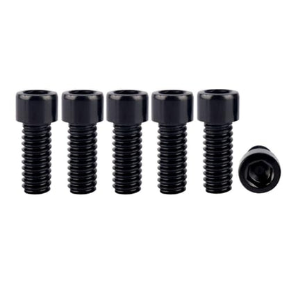 6Pcs Bike Screws M6x10 12 16 18 20 25 30 35mm Stainless Steel Socket Head Cap Allen Hex Bolt (Black, M6 x18mm) - color: Black, size: M6 x18mm