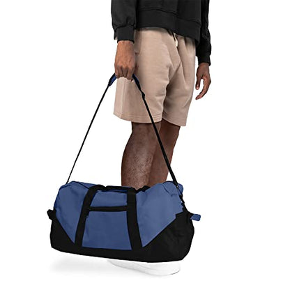 21" Large Duffle Bag with Adjustable Strap - color: Navy Blue