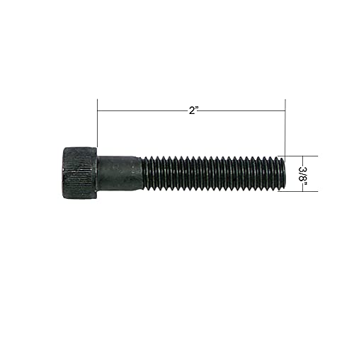 Atomik 3/8 x 2 inch Long Alloy Steel Bolts 25 Pack Durable Hardware for Rock Climbing Holds 3/8-16 Socket Head Allen Bolt Designed for Indoor Use Wall Supplies - size: 25 Pack 3/8x2 in. 3/8-16 Allen Head Black