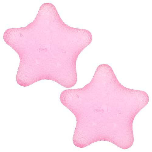 2pcs Hand Grip Exercise Ball - Finger Exerciser Star - Hand Grip Squeeze Star for Strength, Stress & Recovery, Muscle Training, Sports Rock Climbing Pink - color: Pink