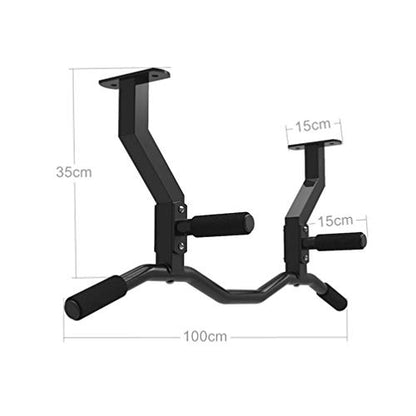 AGYH Wall-Mounted Horizontal Bar, Sturdy Steel Chin Pull Rod, Corridor Garage Ceiling Rock Climbing Equipment, Load 250kg