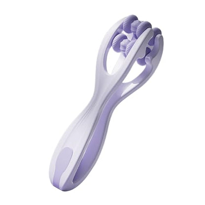 Finger Massager, Double Rollers Hand Massager, Hand Joint Roller for Stiffness Training Finger, Violet - color: Violet