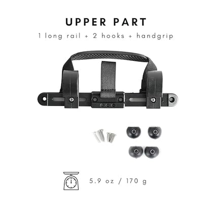 Vincita Bike Pannier Hardware DIY Mounting Attachment Kit for 20mm Racks | One Complete Attachment Set to Convert Any Bag or Backpack for Bicycle Racks - size: Rack Diameter Up to 20mm