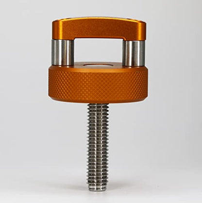 ROCKWORKX Billet Aluminum JKU Hard Top Quick Removal Fastener Thumb Screw, Integrated D Ring Product Name - color: Orange