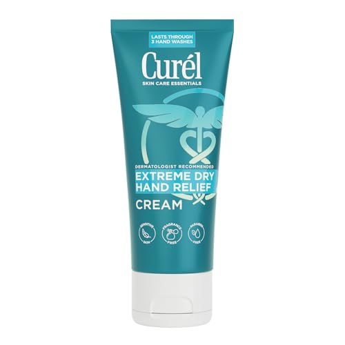 Curel Hand Cream for Dry to Extremely Dry Hands and Skin, 3 fl oz | Extreme Relief Hand Lotion, Long-Lasting Moisturizer, Skin Care Essential, Fragrance-Free, Travel Size - size: 3 Fl Oz (Pack of 1)