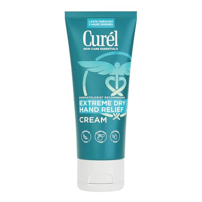 Curel Hand Cream for Dry to Extremely Dry Hands and Skin, 3 fl oz | Extreme Relief Hand Lotion, Long-Lasting Moisturizer, Skin Care Essential, Fragrance-Free, Travel Size - size: 3 Fl Oz (Pack of 1)
