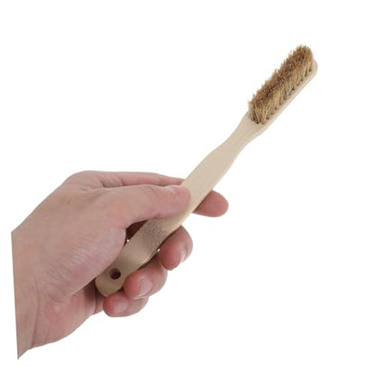 Chalk Rock Climbing Brush with Long Handle, Boar Bristle Climbing Hold Brush for Indoor and Outdoor Chalk Removal, Mountaineering Cleaning Tool for Bouldering and Rock Walls