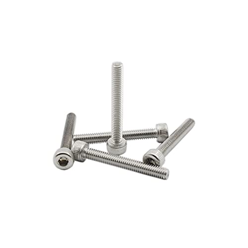 20 PCS Socket Head Cap Screws, TTZEZE 304 Stainless Steel Metric Machine Bolts Hex Socket Screw, Socket Drive Bright Finish Full Machine Threads for Shelf Chair Desk Install Repair (M4x10mm) - color: M4, size: 10mm