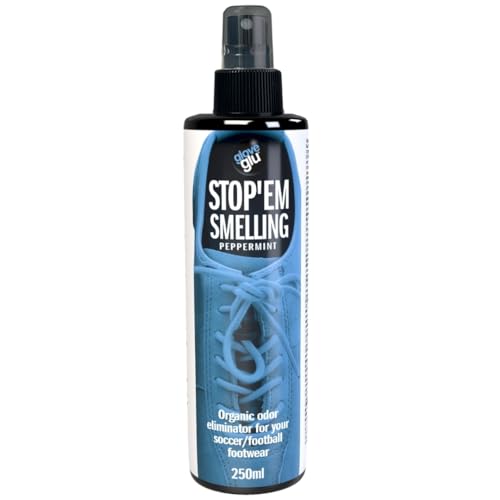 Glove Glu Clean Kick Foam for cleaning soccer boots - size: 8 Fl Oz (Pack of 1), style: Stop'em Smelling Peppermint