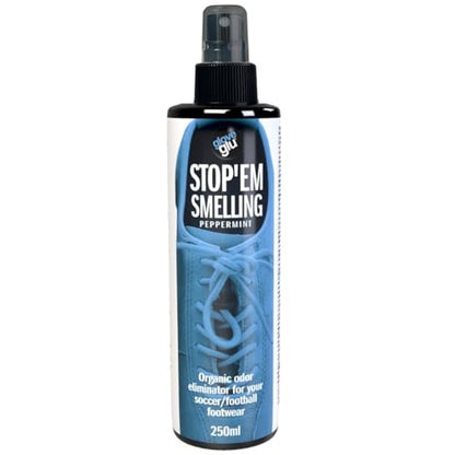 Glove Glu Clean Kick Foam for cleaning soccer boots - size: 8 Fl Oz (Pack of 1), style: Stop'em Smelling Peppermint