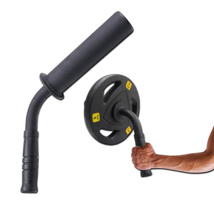 Wrist Forearm Strengthener Fits 2 Inch Weight Plates, Arm Wrestling Hammer Bar with Barbell Clamp, Heavy-Duty Wrist Strength Equipment for Grip and Forearm Workout