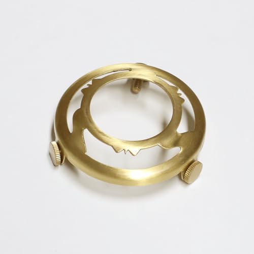 Shenmoyl Brass Lock Part Accessory Fixing Striped Lampshade - size: Screw cap (striped)