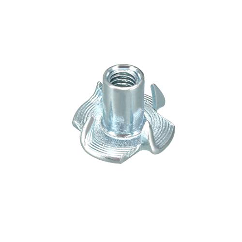 M4 4 Pronged Tee Nut T-Nut for Table Legs Rock Climbing Wall Woodwork Holds Wood Cabinetry 20pcs