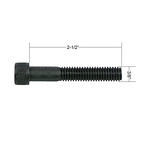 Atomik 3/8 x 2-1/2 inch Long Alloy Steel Bolts 25 Pack Durable Hardware for Rock Climbing Holds 3/8-16 Socket Head Allen Bolt Designed for Indoor Use Wall Supplies - size: 25 Pack 3/8x2.5 in. 3/8-16 Allen Head Black