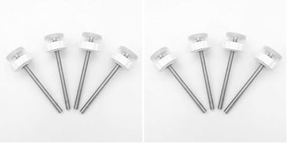 Vmaisi 8MM Pressure Gates Threaded Spindle Rods, Baby Gates Accessory Screw Bolts Kit Fit for All Pressure Mounted Walk Thru Gates 8 Pack - size: 4 Count (Pack of 2)