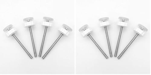 Vmaisi 8MM Pressure Gates Threaded Spindle Rods, Baby Gates Accessory Screw Bolts Kit Fit for All Pressure Mounted Walk Thru Gates 8 Pack - size: 4 Count (Pack of 2)