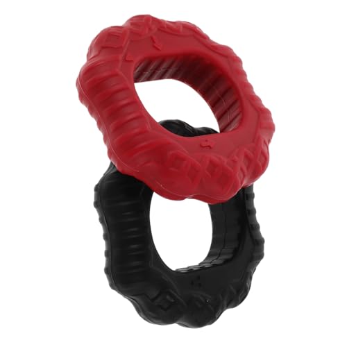 2pcs Silicone Hand Grip Strengthener Rings Adjustable Resistance Finger and Wrist Trainer for Muscle Strength Forearm Workout Rehabilitation Portable Fitness Tool for Rock Climbing