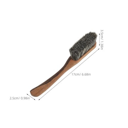 Portable Chalk Brush Rock Climbing Equipment with Wooden Handle Small Climbing Brush for Bouldering Professionals Wall Cleaning - size: 17.00X3.50X2.50CM