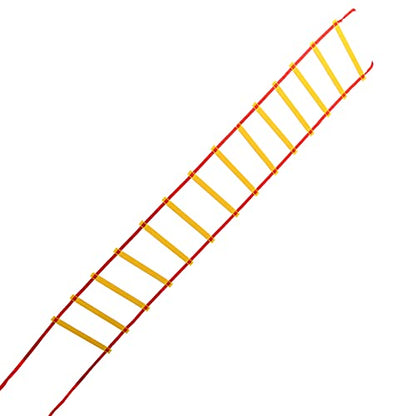 14 Rung Alacrity Speed Training Ladder for, Soccer, and Football with Storage, Made of Durably PP Plastic and Density Braid Belt, to Carry and Store,