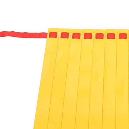 7M 14 Rung Agility Speed Training Ladder, Football Soccer Fitness Drill Ladder with Storage Bag, Durable PP Plastic and Braided Belt for Athletes Coaches Outdoor Indoor