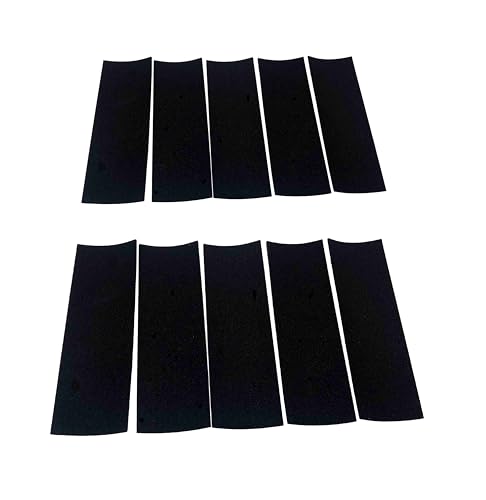 NOAHWOOD 10 Pcs Fingerboards Parts Grip Tape (Black, 39 x110mmPRO Must Be) (10 pcs)
