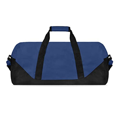 21" Large Duffle Bag with Adjustable Strap - color: Navy Blue