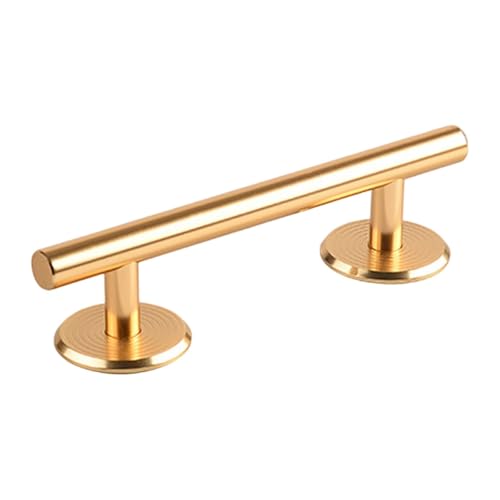Colaxi Fingerboard Round Rail, 20cm Aluminum Alloy Skatepark Obstacle with Stable Base for Fingerboard Training and Tricks - color: Round Gold, size: 20cm