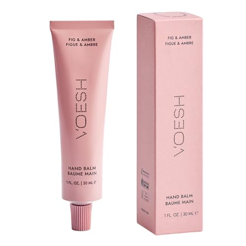VOESH Vegan Hand Balm – K-Beauty Korean Skincare Hand Cream for Dry Hands – Non-Greasy Fast-Absorbing Moisturizer with Turmeric Mango Butter and Squalane – 1 oz Travel Size (Fig & Amber)