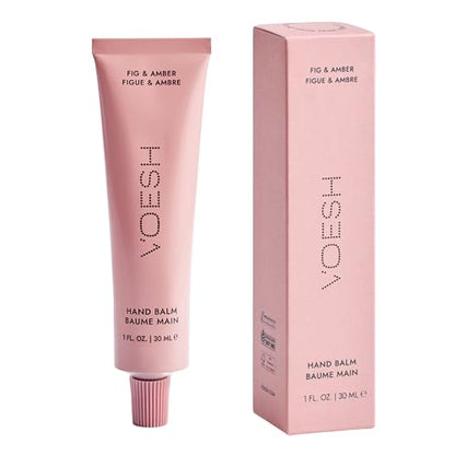 VOESH Vegan Hand Balm – K-Beauty Korean Skincare Hand Cream for Dry Hands – Non-Greasy Fast-Absorbing Moisturizer with Turmeric Mango Butter and Squalane – 1 oz Travel Size (Fig & Amber)