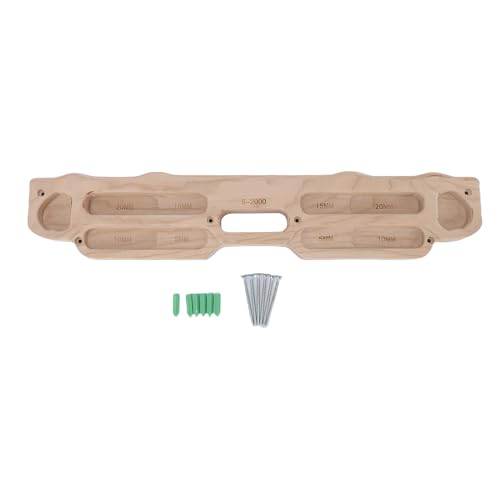 Climbing Hangboard, Wooden Training Fingerboard for Strength for Home, Gym, Portable Hangboard Rock Climbing Wall for Climbers