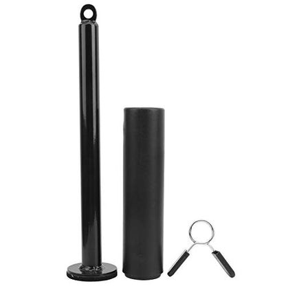 Barbell Loading Pin, DIY Fitness Equipment Accessories, Steel Weight Lifting Support Rod with Sponge Base for Wrist and Forearm Training, Compatible with Barbell Up to