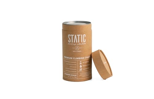 STATIC Climbing - 7oz. Chalk for Rock Climbing, Weightlifting, Gym, Crossfit and Gymnastics - style: Powder Chalk