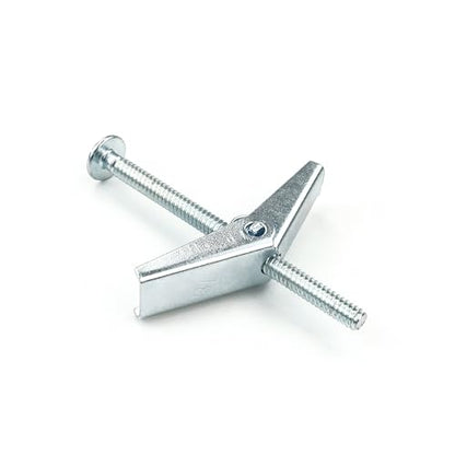 HASWARE Toggle Bolt Zinc Plated Steel and Wing Nut for Hanging Heavy Items on Drywall 1/8 x 2 (25 Pack) - size: 1/8 x 2" (25 Pack)