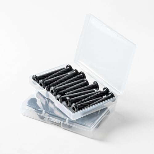 1/4-20 x 2-1/2" (10 Pack) Flat Head Hex Socket Cap Screws Bolts, Black Oxide 304 Stainless Steel 18-8, Hex Drive, Bright Finish, Fully Machine Thread - size: 1/4-20 x 2-1/2"