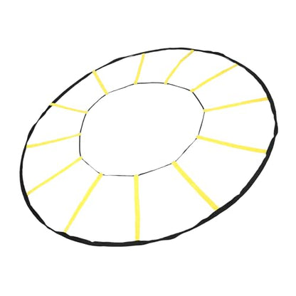 Circular Agility Training Ladder, 12 Rungs Nylon Speed and Agility Trainer for Soccer Basketball, with Storage Bag for Indoor Outdoor Sports Training