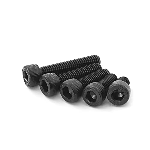 M5 x 8mm 12mm 16mm 20mm 25mm Hex Socket Head Cap Screws Bolts, 12.9 Grade Alloy Steel, Black Oxide Finish, Allen Hex Drive, Metric Machine Fully Threaded, Assortment Kit 50PCS - size: M5 x 8/12/16/20/25mm (50PCS)