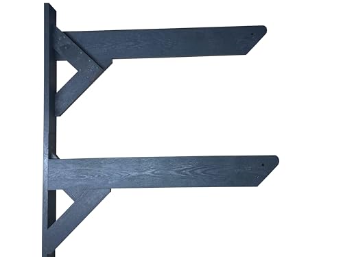 ReRackiT - Outdoor or Indoor Wall Mounted Kayak Rack, SUP Rack, Canoe Rack - Stackable - size: 2 Rack (For Canoes)