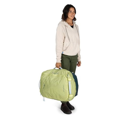 Osprey Transporter Lightweight Travel Duffel Bag - Extra Large Water Resistant Durable Gear Bag for Men and Women - color: Mystery White-moody Burgundy, style: 65l