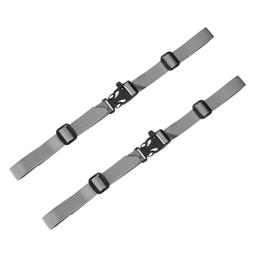 Backpack Chest Strap Sternum Straps with Emergency Whistle Buckle for Backpack Replacement & Hiking - color: Grey