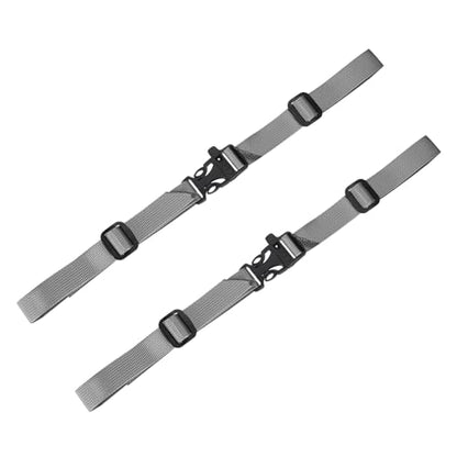 Backpack Chest Strap Sternum Straps with Emergency Whistle Buckle for Backpack Replacement & Hiking - color: Grey