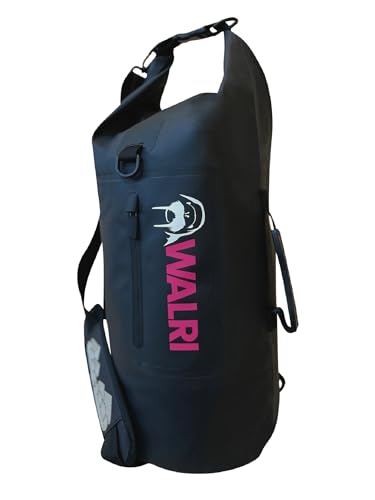 WALRI 20L Waterproof day pack for Sports, Surf, Turf and Dirt (Black) - color: Black
