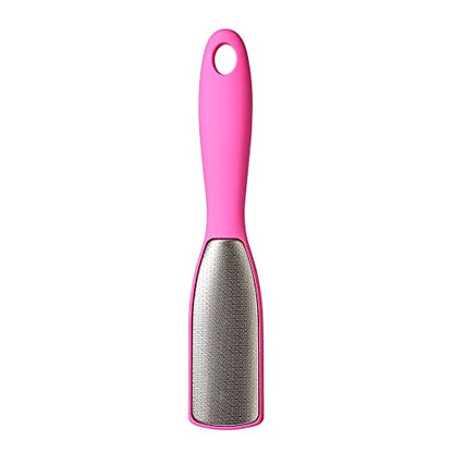 RED by Kiss Stainless Steel Callus Foot File – Callus Remover for Dry and Wet Feet, Double-Side Grinding, Best Foot Care Pedicure Tool, Washable Foot Scrubber for Cracked Heels - style: Foot File
