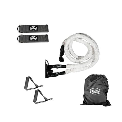 Resistance Arm Bands - Injury Prevention - Recovery - Interchangeable Handles | Cuff and Handle - Protective Band Sleeve & Different Resistances - Valle Training - size: Light