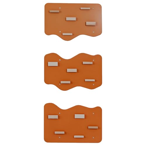 Wood And Hearts Sensory Climbing Wall for Kids – Modular Indoor Rock Climbing Panels with Wooden Holds for Active Movement Play (Terracotta) - color: Terracotta