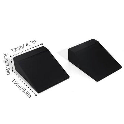 Colaxi 2X Squat Wedge Blocks Yoga Block Durability Non Slip Calf Stretching Equipment Squats for Balance Workout Pilates