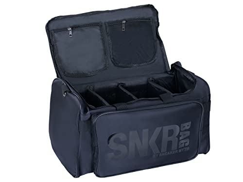 Sneaker Duffel Travel Bag for Men Shoe Bags for Travel Sneaker Bag Basketball Outdoor Sports Gym Bag Travel shoe bag With 3 Adjustable Compartment Dividers Travel Shoe Bags - color: black