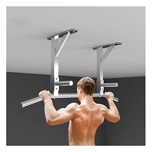 Wall Mounted Pull Up Bar, Space Saving Ceiling Stainless Steel Fitness Horizontal Bar, Home Gym Strength Training Bar, Load 661 Lb