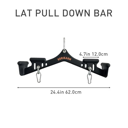 Multi-Grip LAT Pulldown Attachments, LAT Pull Down Bar, Cable Machine Attachment for Back Muscles Training, Tricep Strength Training Bars Gym Handles for Home Gym Fitness - color: KOR04